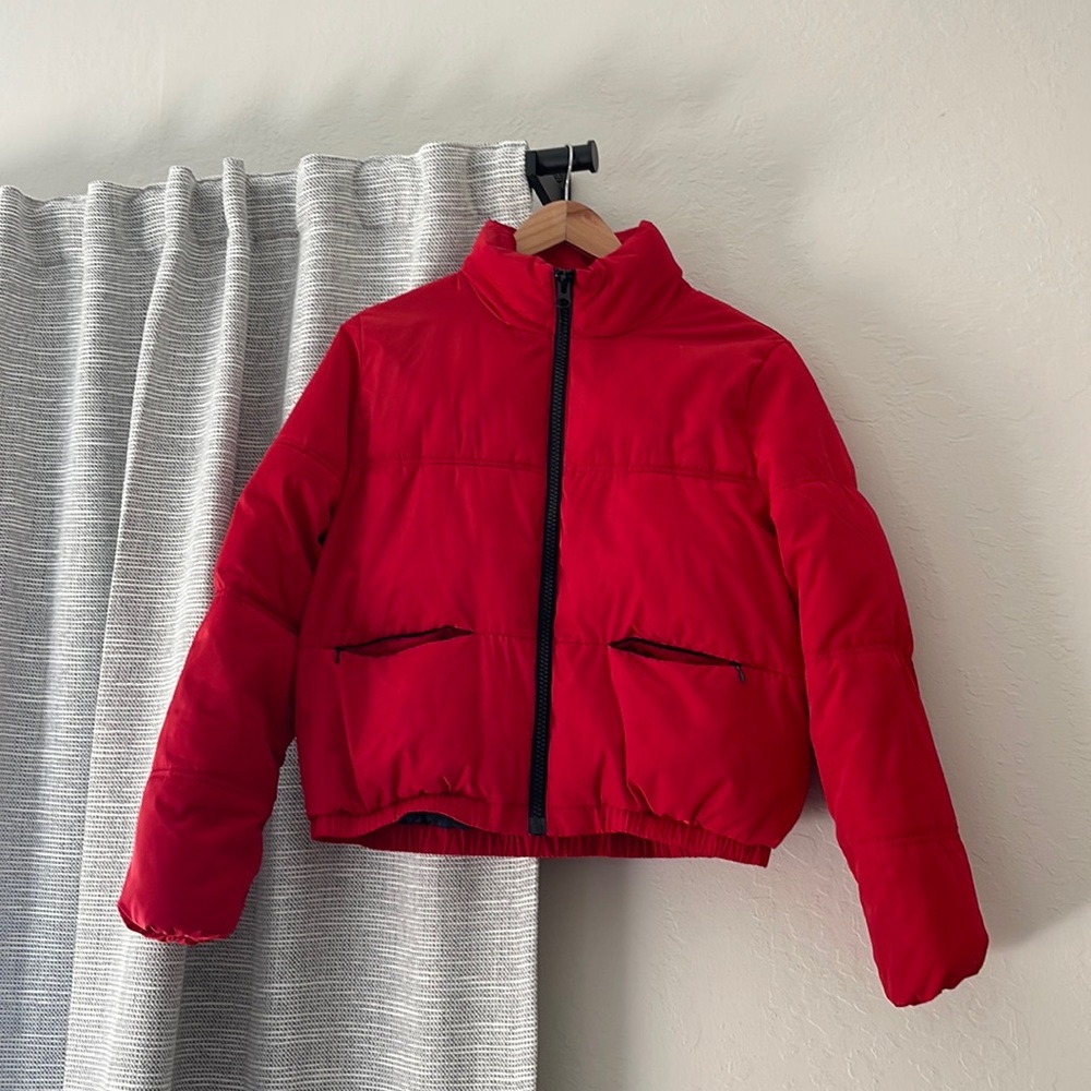 H&M Red puffer jacket - size small